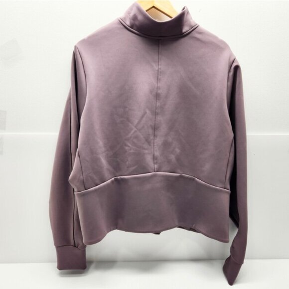Adidas Women's Plus Size Walking Jacket Lustrous Purple Colourpop Track Top - Picture 3 of 9